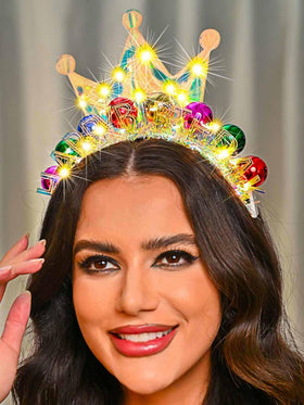 Zoestar glow birthday hair band close-up on sparkling details