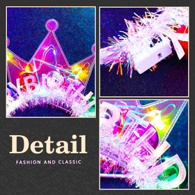 Zoestar nightclub-friendly headband brightens celebrations and selfie moments.