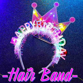 Zoestar sparkly birthday crown headpiece enhances a playful party vibe.