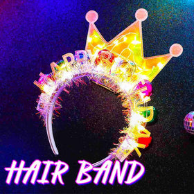 Zoestar three flash modes LED headband for events