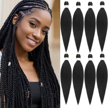 Zoewan Pre-Stretched Braiding Hair close-up with natural yaki texture for seamless blends.