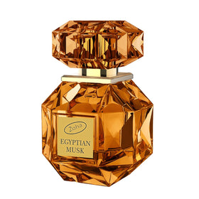 Zoha Egyptian Musk bottle close-up with long-lasting fragrance.