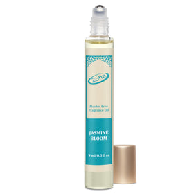 Zoha Jasmine Bloom roll-on bottle showing portable fragrance for daily wear