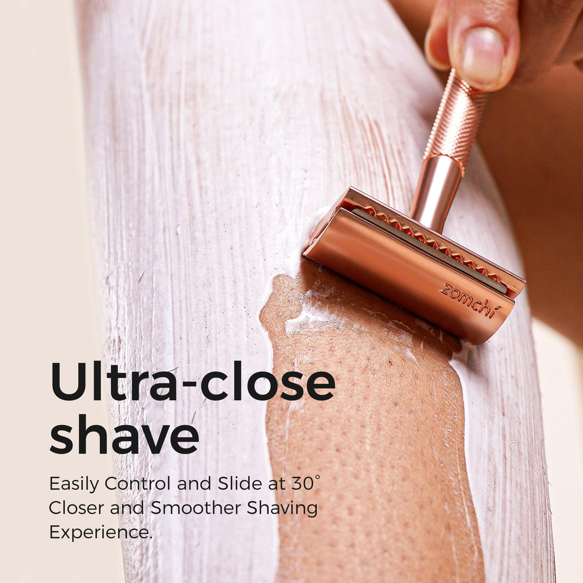 ZOMCHI five blades pack supports sharp, long lasting shaving sessions.