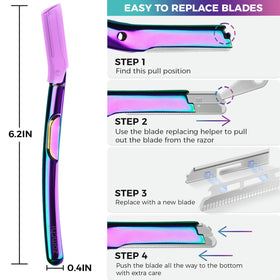 ZOMCHI Dermaplane Razor travel cap protects on the go