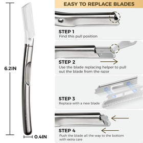 ZOMCHI at-home dermaplaning session setup for smoother skin.