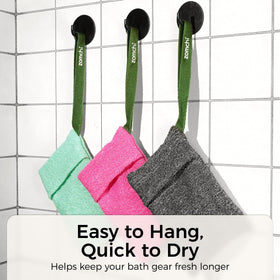 ZOMCHI durable pouch resists wear for weekly exfoliation routines.