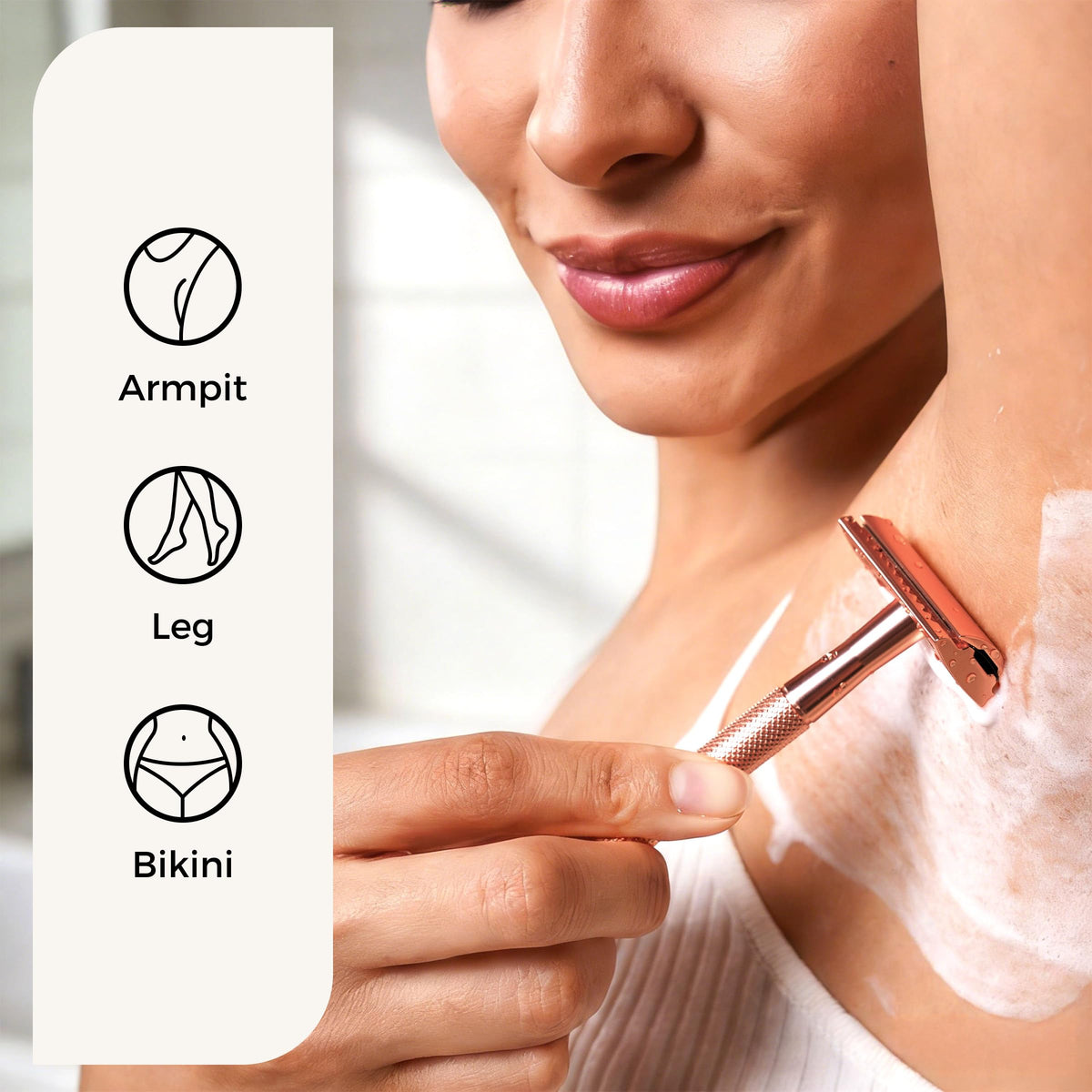 ZOMCHI womens razor use case on legs for smooth results.