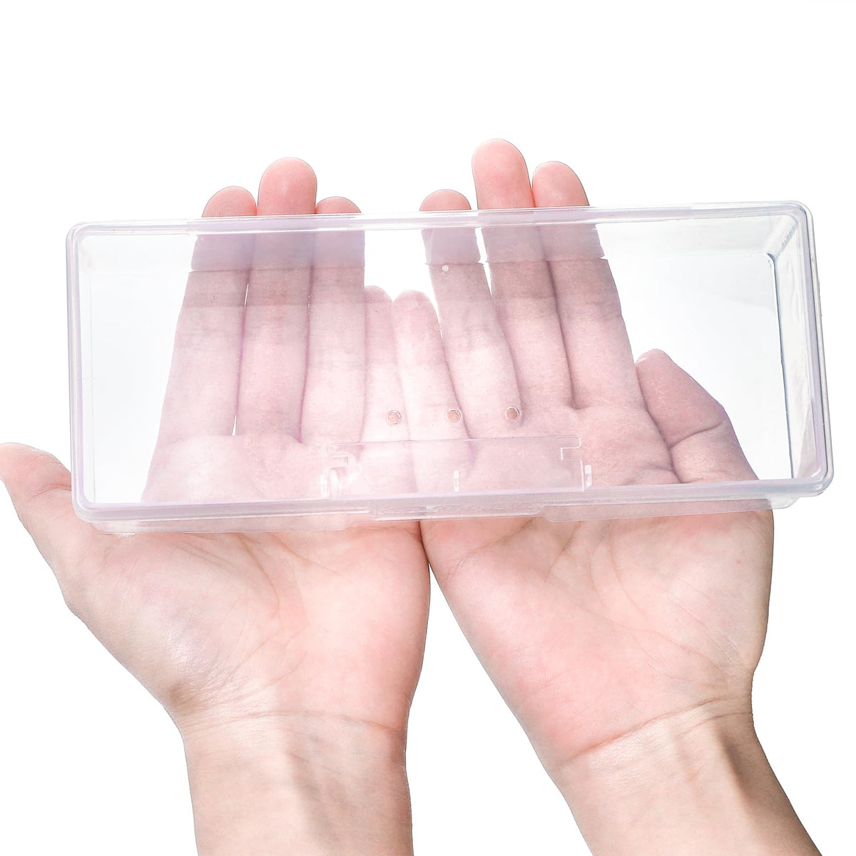 ZOOFOX stackable plastic storage box saves space for home or salon.