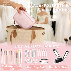 Zoorka Bridal Emergency Kit for hair and makeup touch-ups and on-the-spot fixes.