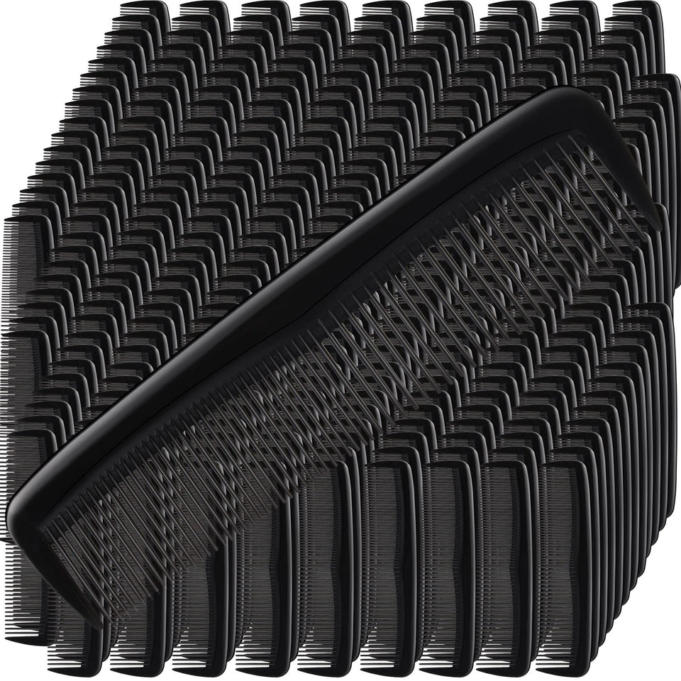 Zopeal bulk black 5-inch hair combs for daily styling and sharing.