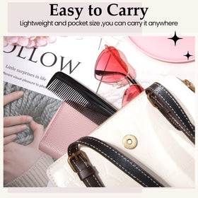 Zopeal travel-friendly 5x1.3 inch combs fit pockets and bags.
