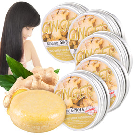 Zoreni Ginger Hair Regrowth Shampoo Bar pack front shows compact natural formula for hair vitality