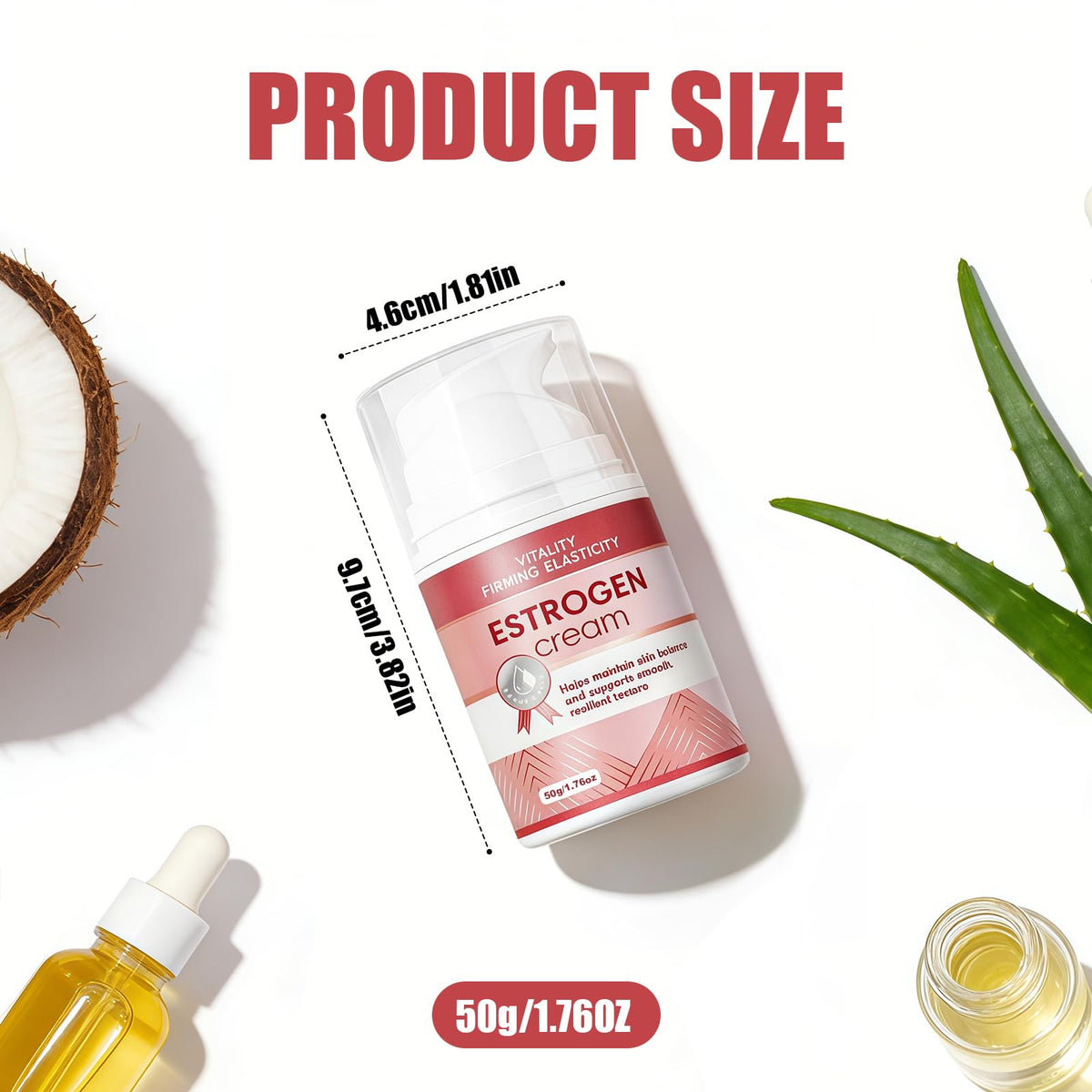 Zosudull Estrogen Cream texture closeup highlighting non-greasy, quickly absorbing formula.