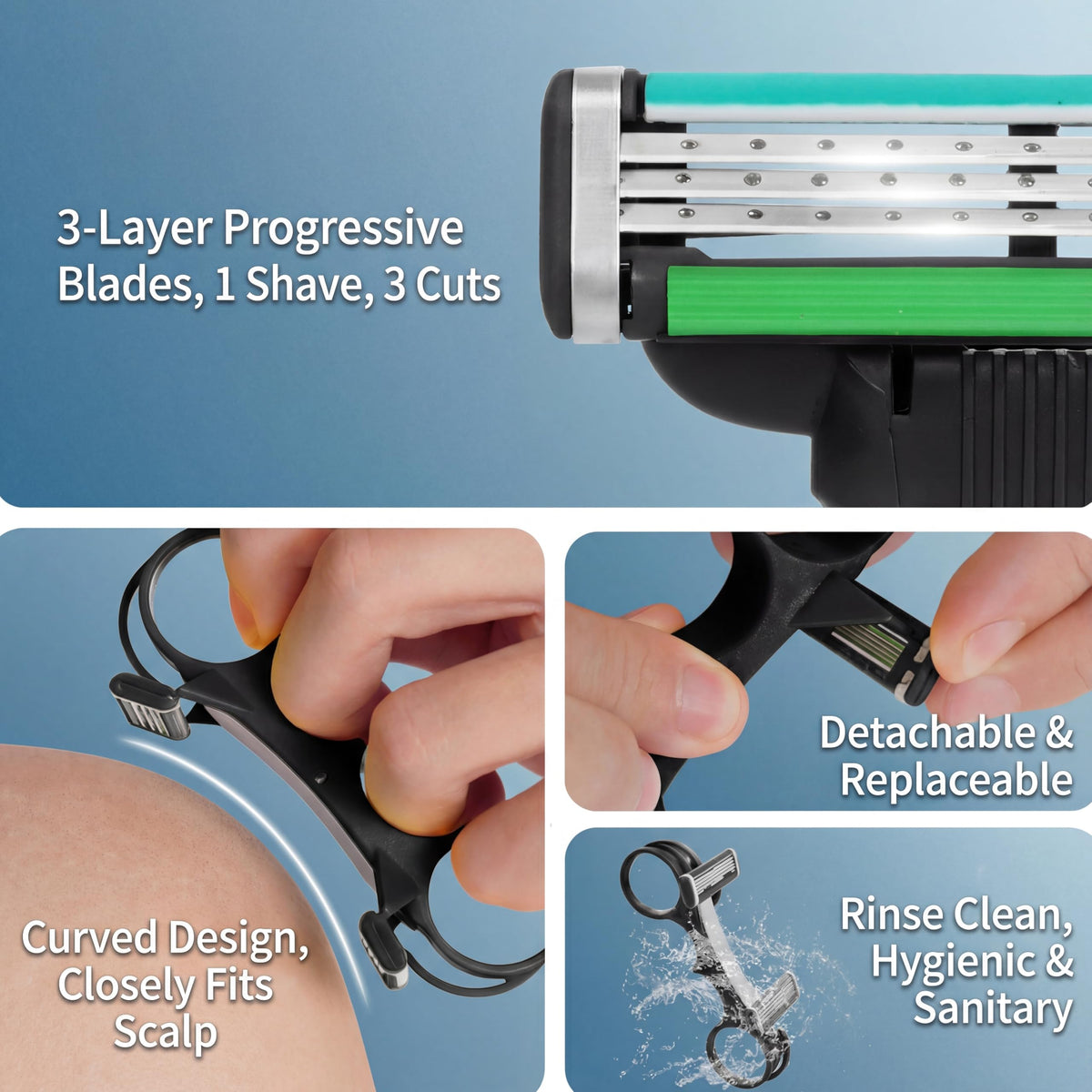 ZOUYIWET ergonomic handle for precise grooming control
