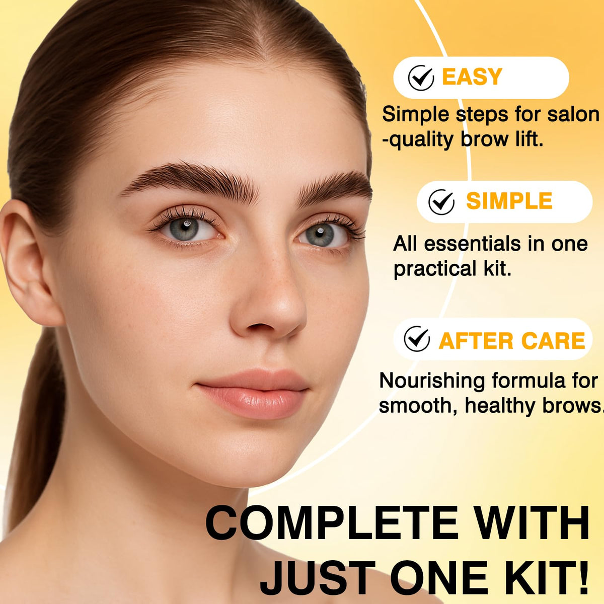 Zovica brow brushes enable precise, mess-free lamination application