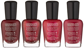 Zoya Fa La La La La shade swatches show four vibrant hues for holiday manicure ideas.