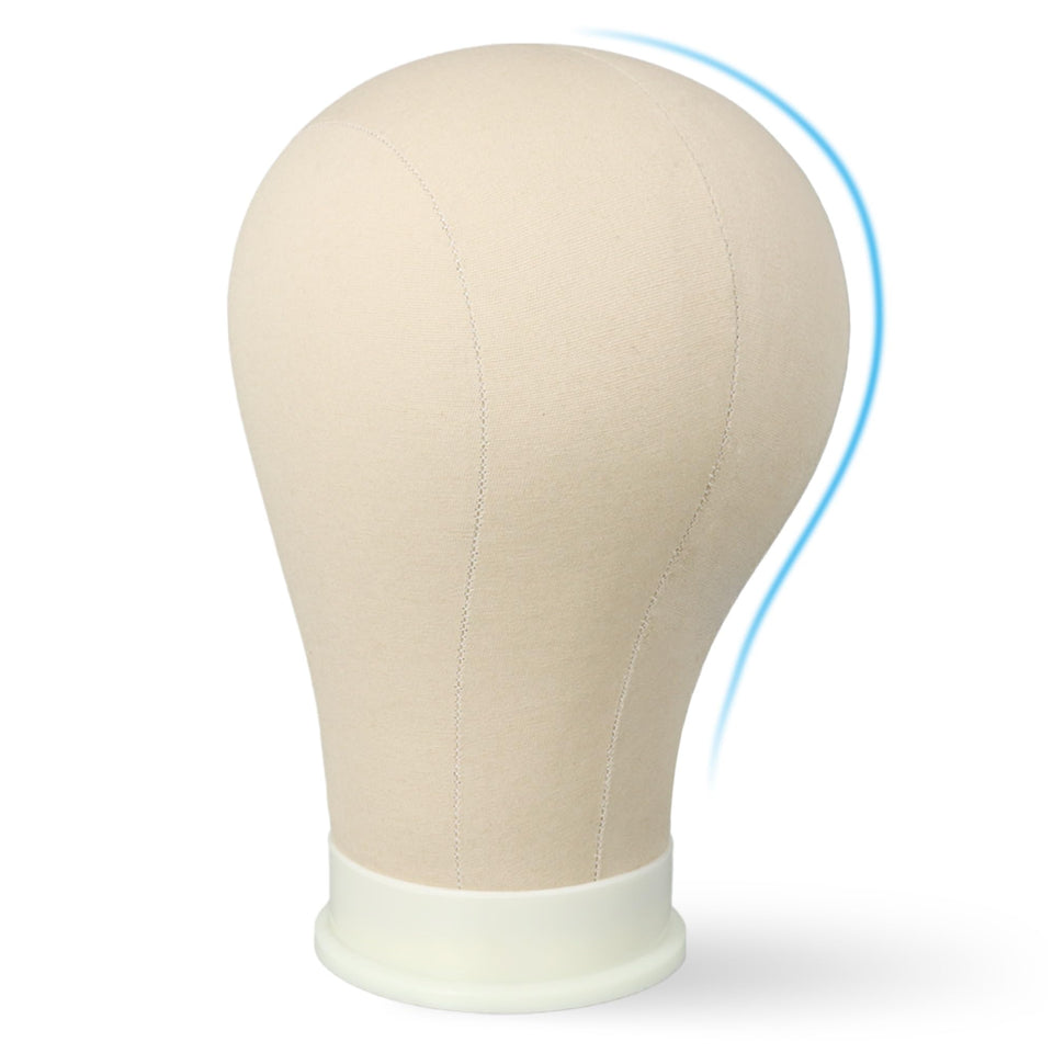 ZQIAN BEAUTY 24-inch wig head front view for precise styling and display.