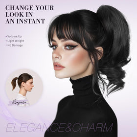 ZQIAN BEAUTY 2-in-1 style ponytail for versatility