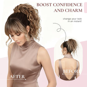 ZQIAN BEAUTY ash blonde with blonde ends blends seamlessly.