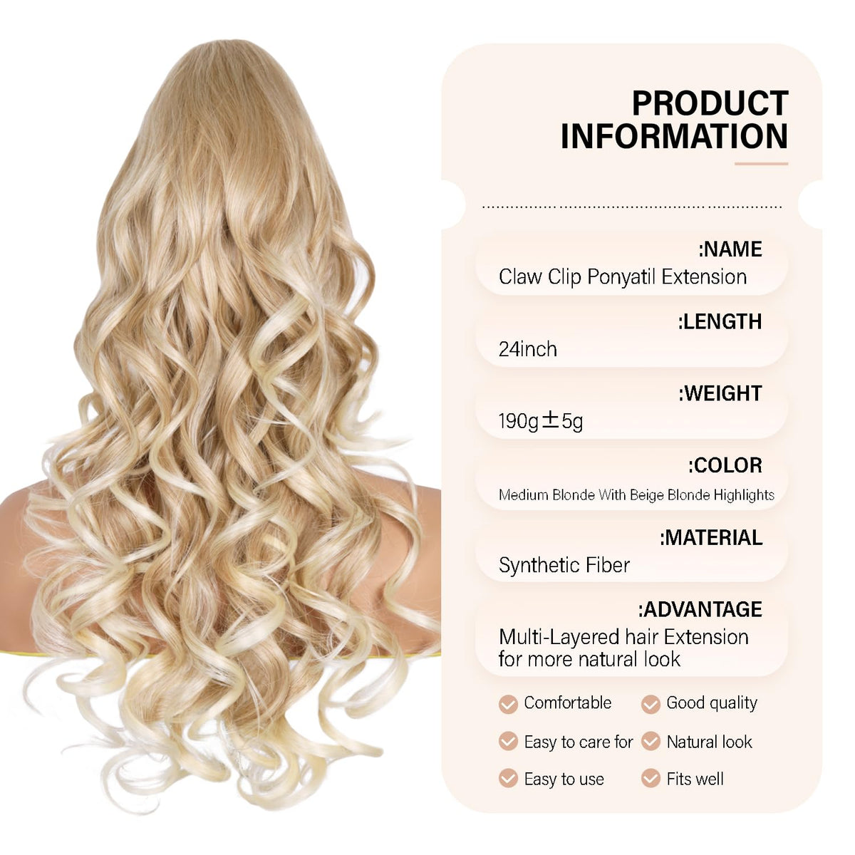 ZQIAN BEAUTY heat-resistant synthetic fibers mimic natural hair texture.