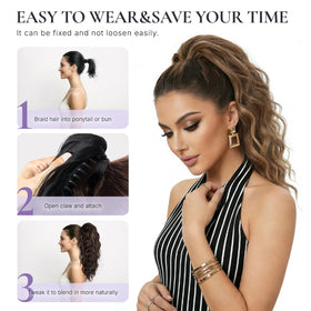 ZQIAN BEAUTY heat-resistant synthetic fibers feel soft and realistic.