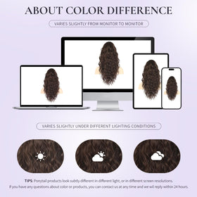ZQIAN BEAUTY lightweight clip-on solution for quick transformation.