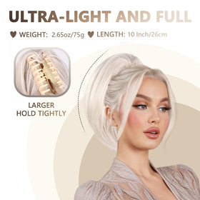 ZQIAN BEAUTY ponytail extension adds a thick look for fuller, confident styling.