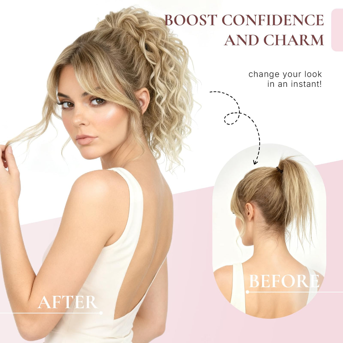 ZQIAN BEAUTY synthetic hair close-up shows soft, realistic fiber texture.