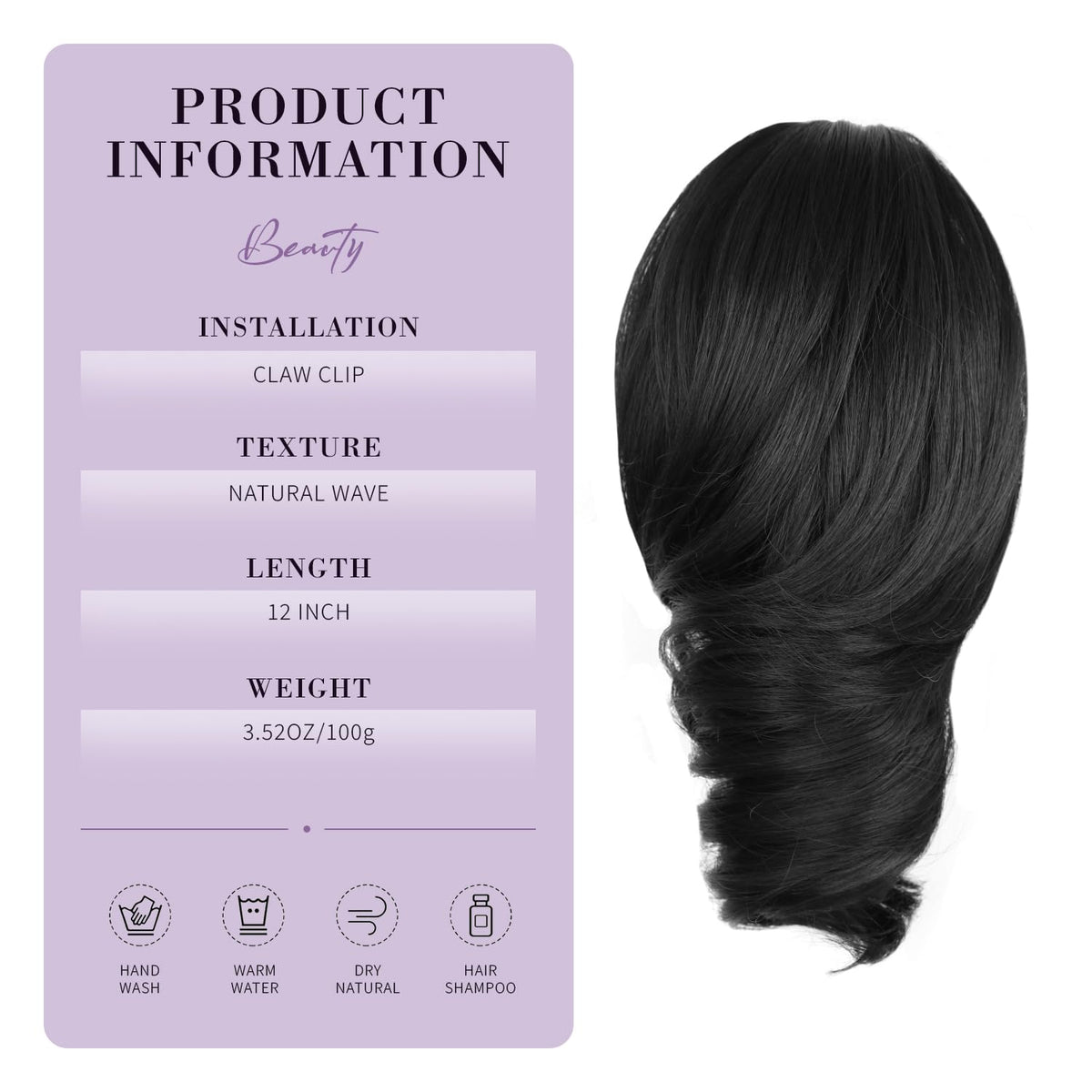 ZQIAN BEAUTY two-in-one ponytail style for versatile looks