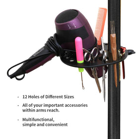 ZQIAN BEAUTY wig stand tripod 90-degree head rotation for easy access.