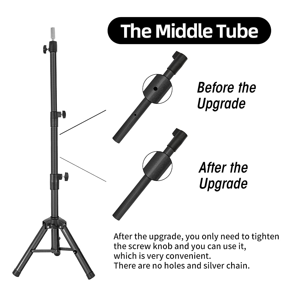 ZQIAN BEAUTY wig stand tripod sturdy metal base stays stable during use.