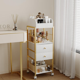 ZQUYAJ compact setup showing sturdy, elegant gold finish