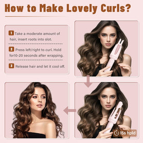 ZQZMZGS Auto Hair Curler's auto shut-off enhances safety during use.