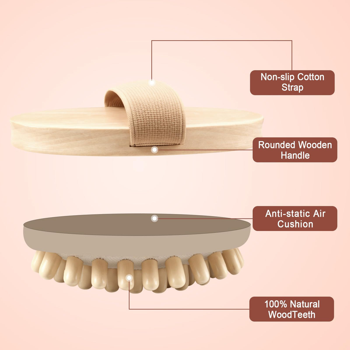 Zrpot Meridian Brush beige paired with essential oil for enhanced absorption