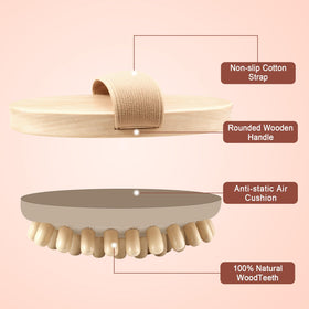 Zrpot Meridian Brush beige paired with essential oil for enhanced absorption