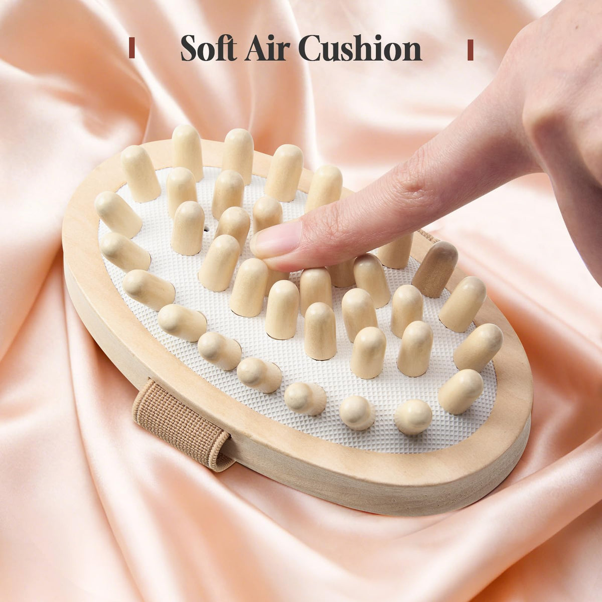Zrpot Meridian Brush beige non-slip design suited for wet hands during use