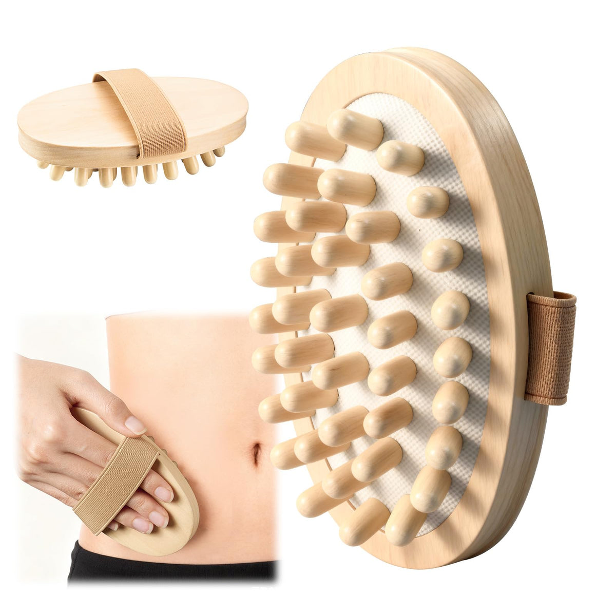 Zrpot Meridian Brush beige unboxing shows a compact body care tool