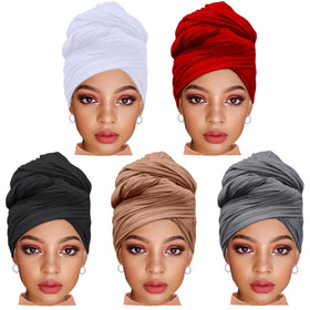 ZRQ black solid headwrap for everyday styling and versatile looks