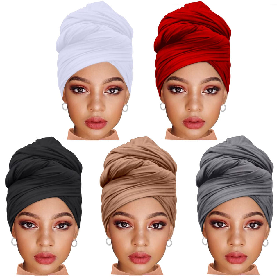 ZRQ black solid headwrap for everyday styling and versatile looks