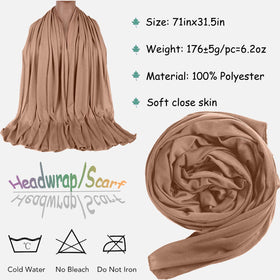 ZRQ camel solid headwrap perfect for chic hijab styling