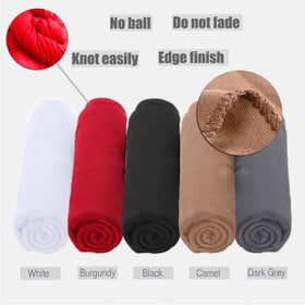 ZRQ dark grey solid headwrap complements any outfit