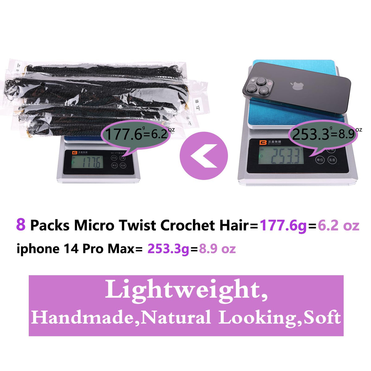 ZRQ low-temperature synthetic fiber crochet hair for safe, reusable fashion.