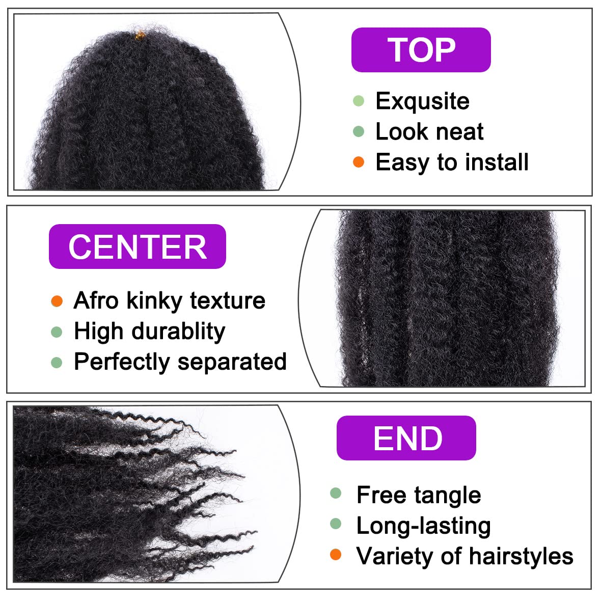 Soft texture and no tangling support easy styling sessions