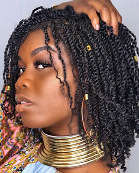 ZRQ micro twist crochet hair 12 inch prelooped for full lightweight style.
