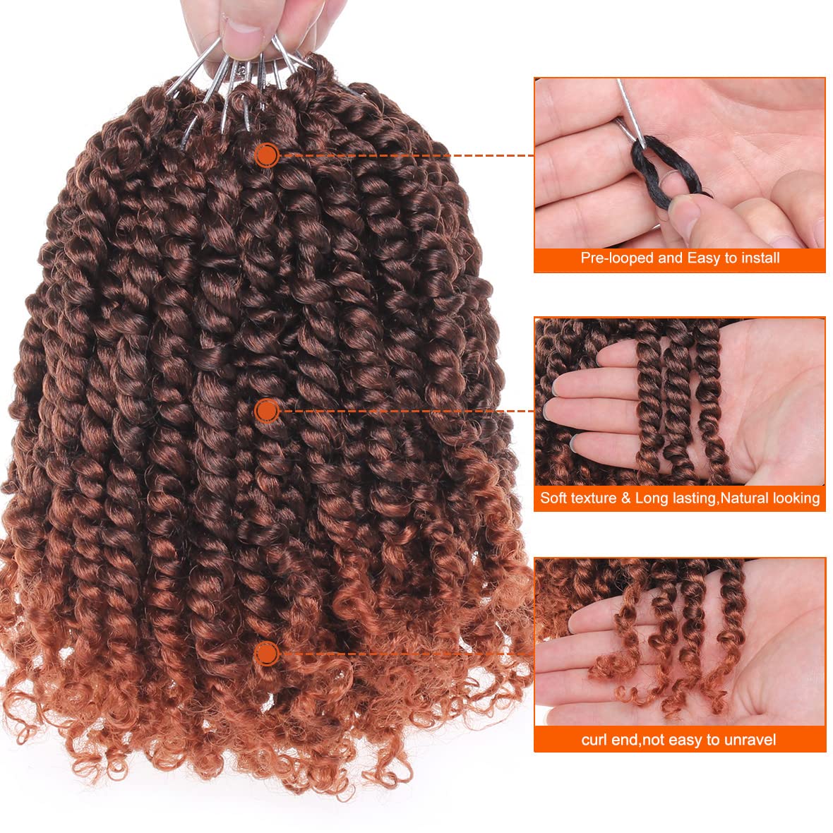 ZRQ ombre copper red color options provide versatile styling possibilities