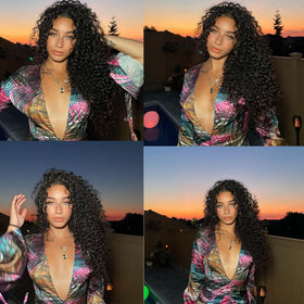 ZRQ water wave crochet hair shows soft texture and lightweight wear.