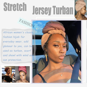 ZRQ white solid headwrap offers clean, effortless styling