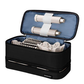 ZRRAJOY durable black exterior travel bag protecting styling tools