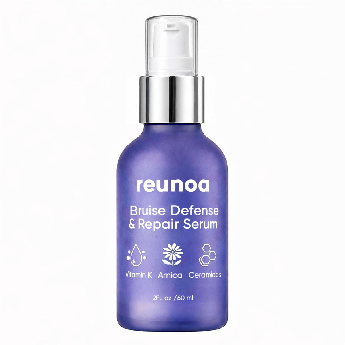 ZRRTXV Reunoa Bruise Defense Serum bottle shown for easy daily application and quick absorption.
